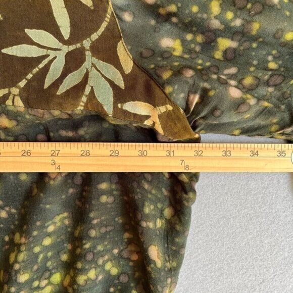 Vintage We Be Bop Tunic Top Set Sz 3x‎ Brown Floral Lagenlook Hippie Art To Wear - Picture 8 of 14